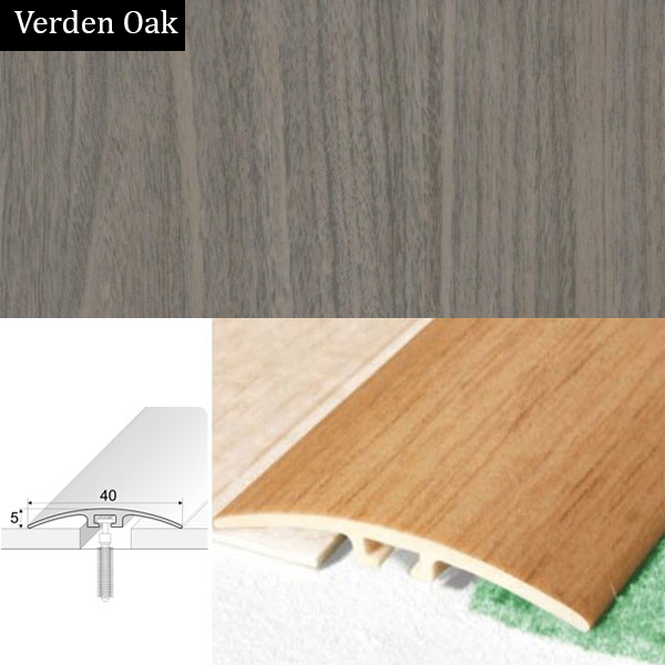 40mm UPVC Wood Effect Door Threshold