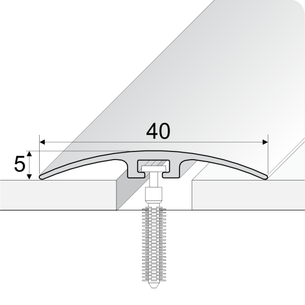 40mm UPVC Wood Effect Door Threshold