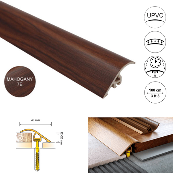 40mm UPVC Wood Effect Door Threshold Ramp