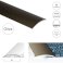 40mm Wide Self Adhesive Aluminium Door Thresholds For Connecting Wooden Or Carpet Floors