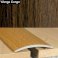 40mm Wood Effect Aluminium Door Floor Bar Edge Trim Threshold Self Adhesive