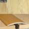 40mm Wood Effect Aluminium Door Floor Bar Edge Trim Threshold Self Adhesive