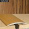 40mm Wood Effect Aluminium Door Floor Bar Edge Trim Threshold Self Adhesive