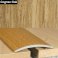 40mm Wood Effect Aluminium Door Floor Bar Edge Trim Threshold Self Adhesive