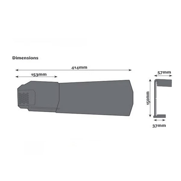 414mm Long UPVC Dry Verge Units For Roofs