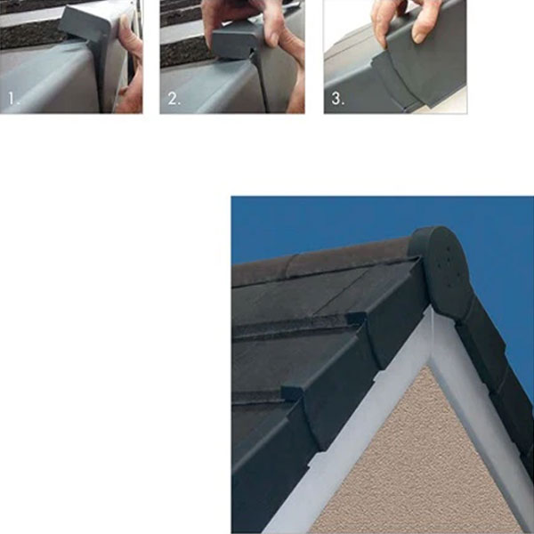 414mm Long UPVC Dry Verge Units For Roofs