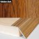 41mm Aluminium Wood Effect Door Floor Trim Carpet Threshold Ramp