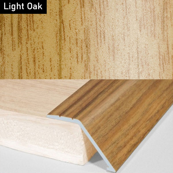 41mm Aluminium Wood Effect Door Floor Trim Carpet Threshold Ramp