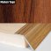 41mm Aluminium Wood Effect Door Floor Trim Carpet Threshold Ramp