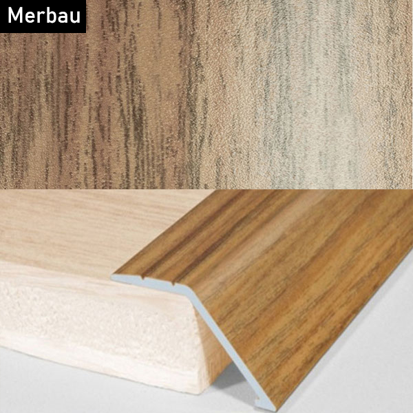 41mm Aluminium Wood Effect Door Floor Trim Carpet Threshold Ramp