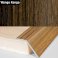 41mm Aluminium Wood Effect Door Floor Trim Carpet Threshold Ramp