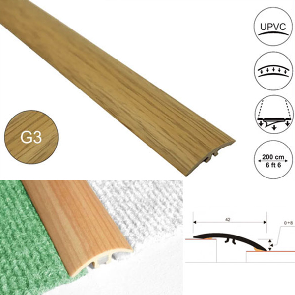 42mm UPVC Wood Effect Door Threshold Self Adhesive