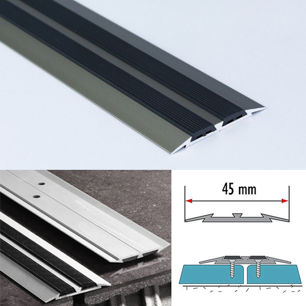 45mm Flat Carpet Aluminium Door Threshold Floor Edging Bar Trim Strip