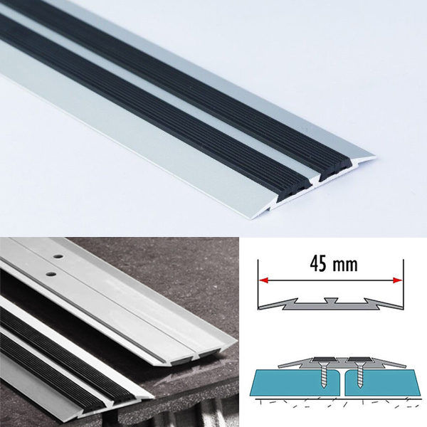 45mm Flat Carpet Aluminium Door Threshold Floor Edging Bar Trim Strip