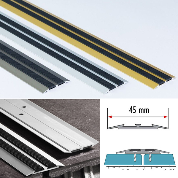 45mm Flat Carpet Aluminium Door Threshold Floor Edging Bar Trim Strip