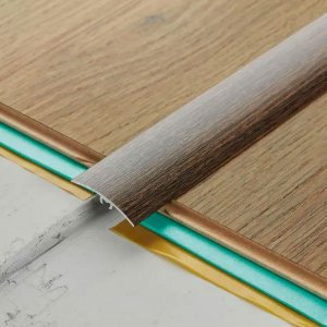 47mm Self Adhesive Aluminium Wood Effect Door Floor Trim Threshold Laminate