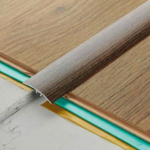 50mm Aluminium Wood Effect Door Edging Floor Trim Threshold Laminate