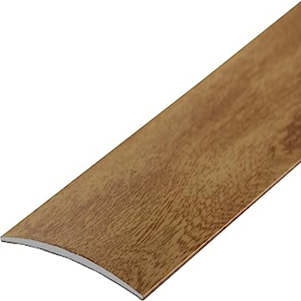 80mm Wide Self-Adhesive Aluminium Wood Effect Transition Strip Carpet Cover Door Floor Threshold