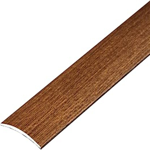 80mm Wide Self-Adhesive Aluminium Wood Effect Transition Strip Carpet Cover Door Floor Threshold