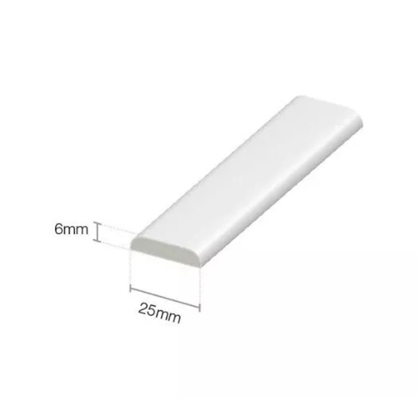 UPVC 950mm Long Architrave White Plastic Skirting Board For Door Frames (Pack of 5)