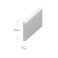 UPVC 950mm Long Architrave White Plastic Skirting Board For Door Frames (Pack of 5)