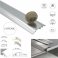 37mm Wide Aluminium Door Bar floor Trim Threshold Cover Strip T bar Adjustable