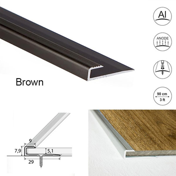 Aluminium Door Floor Threshold  For Luxury Click Vinyl Flooring