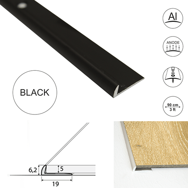 5mm Flooring Aluminium Door Thresholds for Luxury Click Vinyl Flooring