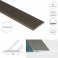 30mm Wide Aluminium Flat Door Threshold Self Adhesive For Wooden, Laminate, Carpet Vinyl Flooring