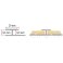 29mm Wide Aluminium Wood Effect Door Threshold Floor Bar Trim Laminate Connector