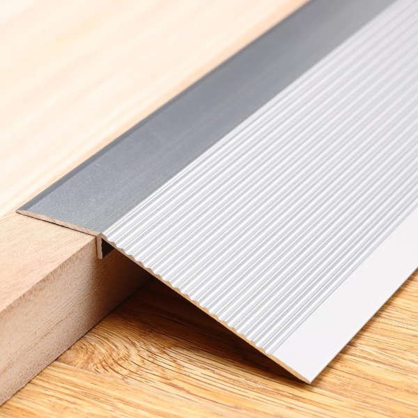 Aluminum Floor Transition Strips Flooring Reducer,  2mm Thick Threshold Ramp Tile Laminate