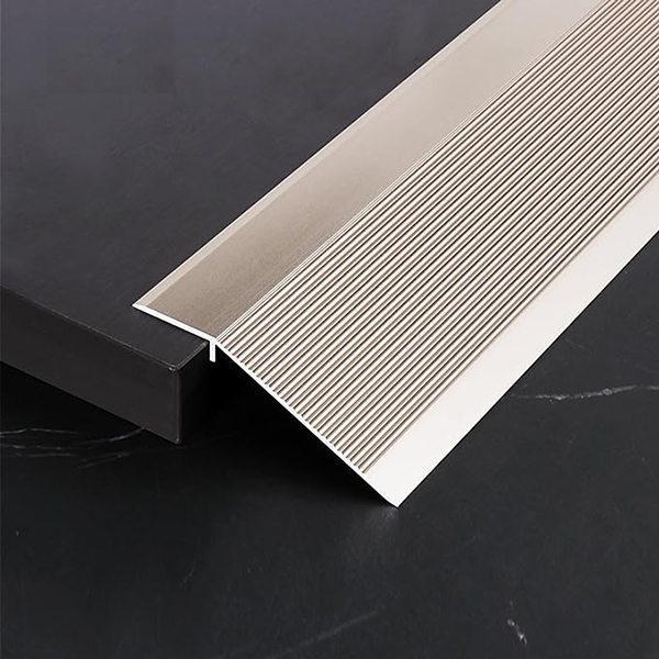 Aluminum Floor Transition Strips Flooring Reducer,  2mm Thick Threshold Ramp Tile Laminate