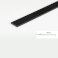 Durable 2.5 Meter Long PVC Black Flat Bar Trim Architrave Cover