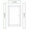 45mm Door Frame Kit Edge Strips Architrave Trim for Door Edge Capping