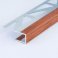 Aluminium Wood Effect Edging Trim Threshold Door Stops Ends for Flooring & Skirting