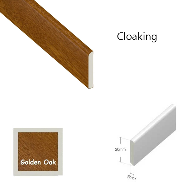 Plastic Wood Effect Trim For Window And Door - 5 Meter Long 