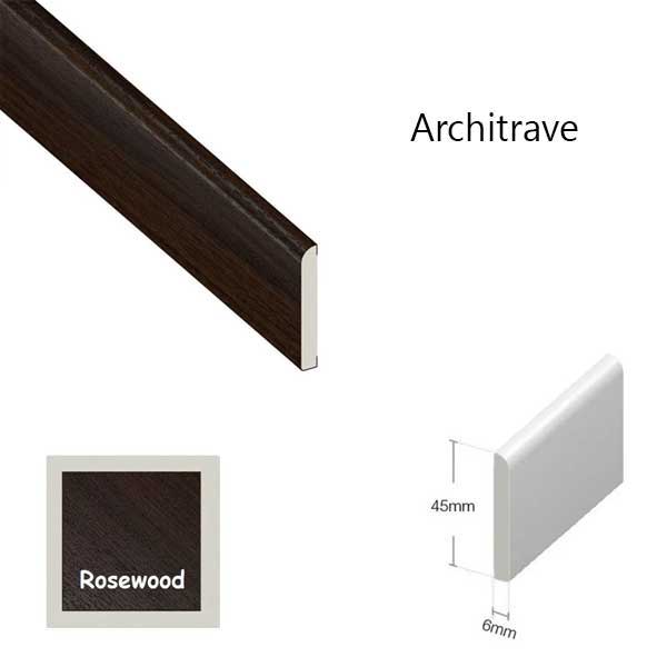 Plastic Wood Effect Trim For Window And Door - 5 Meter Long 