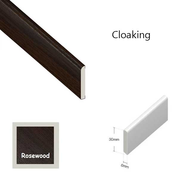 Plastic Wood Effect Trim For Window And Door - 5 Meter Long 