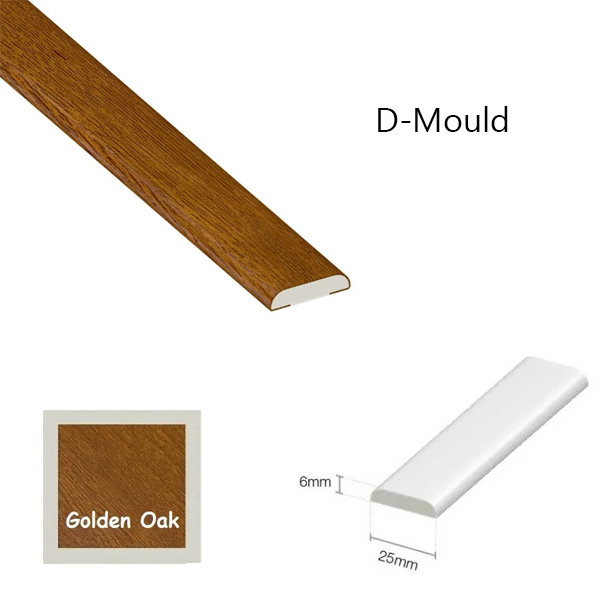 Plastic Wood Effect Trim For Window And Door Finishing Architrave - 1m Long