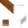 Plastic Wood Effect Trim For Window And Door Finishing Architrave - 1m Long