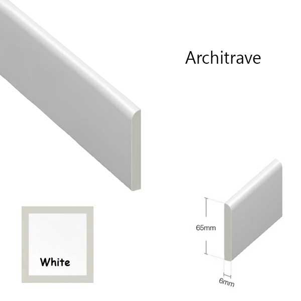 Plastic Wood Effect Trim For Window And Door Finishing Architrave - 1m Long