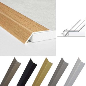 31mm Wide Aluminium Door Thresholds Ramp Self Adhesive For Connecting Wooden, Laminate, Carpet, Vinyl Floors