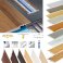 35mm Flat Aluminium Wood Effect Door Edging Bar Trim Threshold Laminate