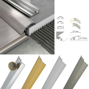 37mm Wide Aluminium Door Bar floor Trim Threshold Cover Strip T bar Adjustable