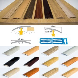 40mm UPVC Wood Effect Door Edging Floor Trim Threshold