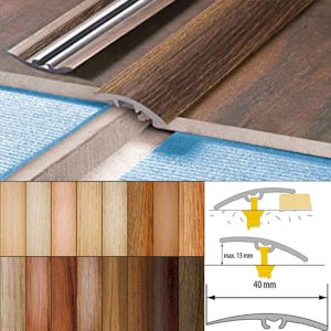 40mm Wood Effect Door Edging Floor Trim Threshold Self-Adhesive