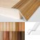 41mm Aluminium Wood Effect Door Floor Trim Carpet Threshold Ramp