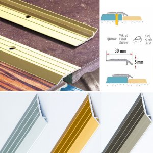 5mm Anodised Aluminium Door Threshold Ramp Floor Bar Edge Trim