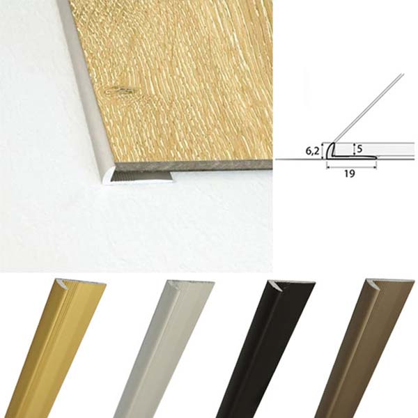 5mm Flooring Aluminium Door Thresholds for Luxury Click Vinyl Flooring