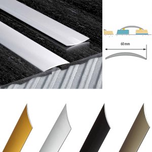 60mm Aluminium Anodised Door Edging Floor Trim Threshold Self Adhesive